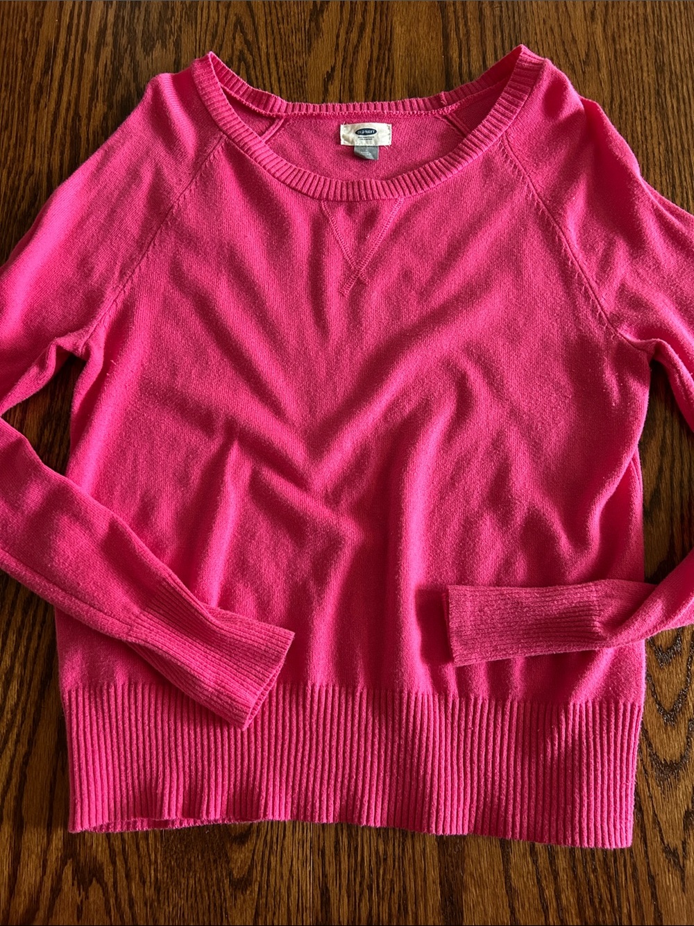 Bright Pink Women's Crewneck Sweater